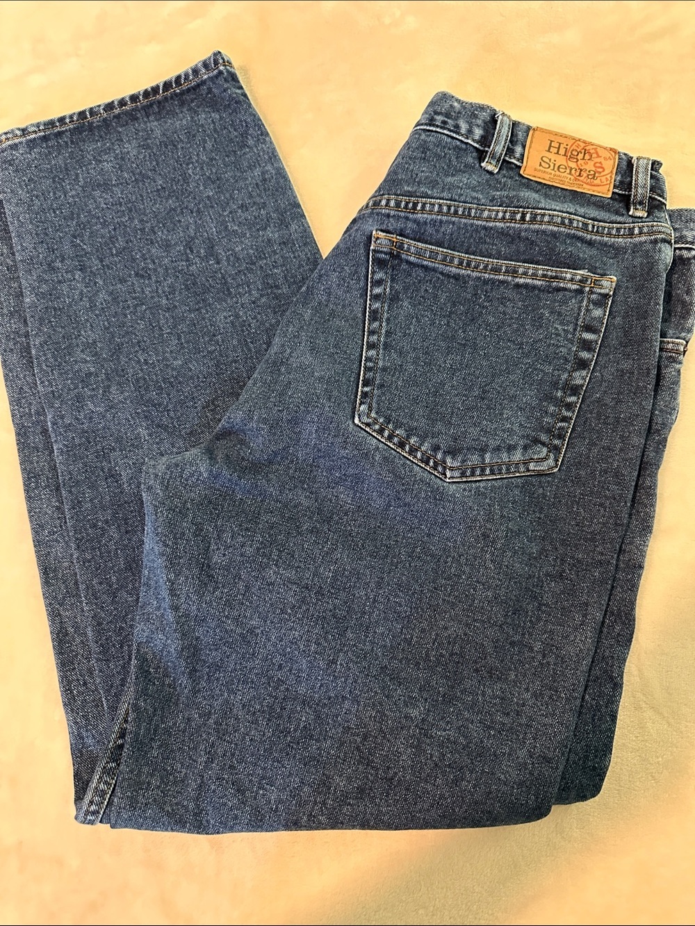 High Sierra Men's Dark Blue Straight-Leg Jeans